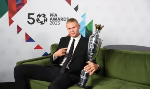 Erling Haaland Dinobatkan sebagai PFA Player of the Year 2022/2023