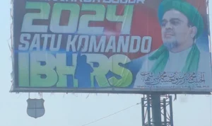 Penampakan Baliho Habib Rizieq Shihab di Bogor.