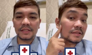 Indra Bekti Operasi Sinus/ Kolase Instagram @indrabekti