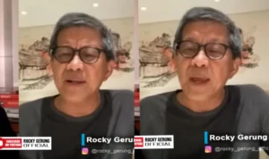 Inilah pernyataan pengamat polisik sekaligus akademisi Rocky Gerung yang dianggap telah menghina Presiden Jokowi. Tangkap layar YouTube/Rocky Gerung Official.