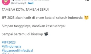 Japanese festival film 2023 akan di selenggarakan di enam kota di indonesia
