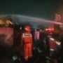 Kebakaran dua kios di Pancoran Mas, Depok Jawa Barat gegerkan warga. Dok. Istimewa.