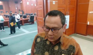 Ketua Komisi A DPRD Kota Depok, Hamzah mengatakan pihaknya memanggil BPN terkait lambannya pengurusan PTSL. Jabar Ekspres/Rubiakto.
