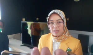 Menjelang habisnya masa jabatan sebagai Bupati Purwakarta, Anne Ratna Mustika akan maju di Pileg 2024 Dapil 10. Jabar Ekspres/Sandi Nugraha.