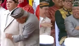 Menteri Basuki di Upacara 17 Agustus 2023/ Kolase Instagram @erickthohir