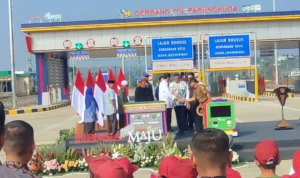 Tol Bocimi Diresmikan Presiden Jokowi Hari Ini, Jakarta- Sukabumi Kini Bisa Ditempuh Hanya 2,5 Jam Peresmian tol Bocimi Seksi 2 oleh Presiden Jokowi pada hari ini Jumat, 4 Agustus 2023. Dok. Istimewa