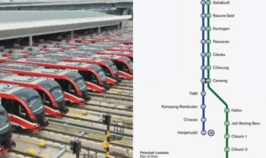 Kolase Peta Rute LRT Jabodebek/ Dok. Web dan Instagram PT KAI