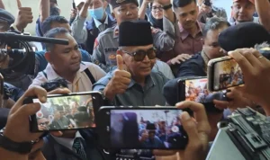 Pimpinan Ponpes Al Zaytun, Panji Gumilang akan kembali diperiksa polisi terkait dugaan TPPU pada tanggal 7 Agustus 2023. PMJ News/Fajar.