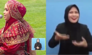 Profil Winda Utami Penerjemah Bahasa Isyarat Upacara 17 Agustus 2023/ Kolase YouTube Sekretariat Presiden dan Instagram @wind.utami