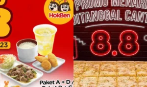 Buruan Ambil Promo Murah 8.8 Terbaru, Menu HokBen dan Pizza Hut Ini Cara Dapat Promonya Promo Murah 8.8 Menu HokBen dan Pizza Hut/ Kolase Instagram @hokben_id dan @pizzahut.indonesia