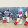 Rombongan Haji di BIJB Kertajati Majalengka, Jawa Barat. Jabar Ekspres/Ayu Lestari.