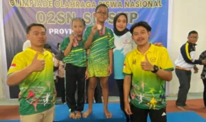 Sejumlah atlet Kabupaten Sukabumi berhasil menangkan medali O2SN Jabar yang digelar di Kota Bandung pada 1 hingga 3 Agustus 2023. Jabar Ekspres/Riki Achmad.