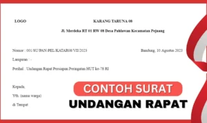 Download Surat Undangan Rapat 17 Agustus Terbaru 2023