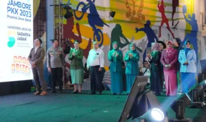 Peluncuran aplikasi Sadarka Jabar oleh Pemprov Jabar pada Senin, 31 Juli 2023 di Sport Jabar Arcamanik, Kota Bandung.