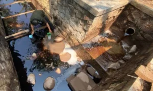 Akibat Pencemaran Air Lindi di Sarimukti KLHK Beri Sanksi, Walhi Jabar: Konsekuensi! Ist. Pencernaan air lindi di TPA Sarimukti, KBB, Jabar. Foto. Jabar Ekspres.