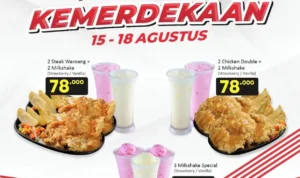 Promo Waroeng Steak & Shake Spesial Kemerdekaan Indonesia!
