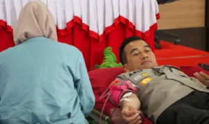 Peringati Hari Jadi Polwan ke-75, Polresta Cirebon Gelar Donor Darah