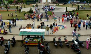 Alun Alun Langensari di Kota Banjar yang gagal direvitalisasi lantaran tebentur kepemilikan aset / Istimewa