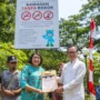 Wali Kota Bogor, Bima Arya saat menerima Tim Monev Implementasi KTR ASEAN di Alun-alun Kota Bogor. (Yudha Prananda / Jabar Ekspres)