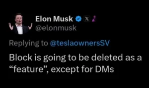 Elon musk bakal segera hapus fitur blokir di X