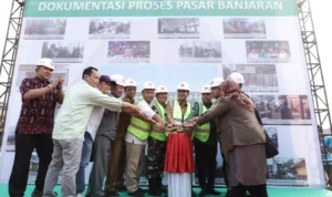 Groun Breaking Pasar Sehat Banjaran, Selasa 15 Agustus 2023.