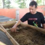 Ilustrasi: Penggunaan maggot dalam pengelolaan sampah di Kabupaten Bekasi.