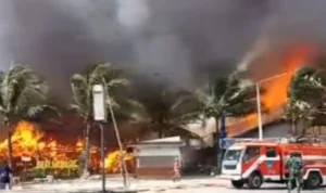 Breaking News! Kebakaran Melahap 3 Restoran di Pangandaran, Begini Kondisinya