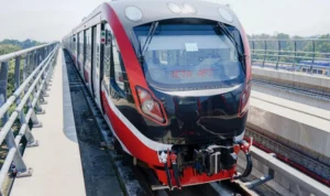 Uji coba lrt jabodebek rp1