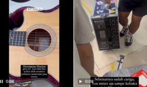 Gitar Rp30 Jutaan Fanny Soegi Rusak di Bagasi Pesawat, Ini Tanggapan Batik Air Tangkapan layar video uanggahan Fanny Soegi tentang gitarnya yang seharga Rp30 Jutaan rusak dibagasi pesawat. (x)