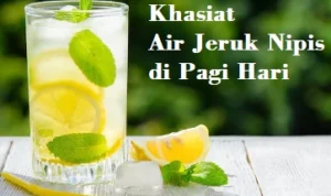 Ilustrasi khasit rutin mengonsumsi air jeruk nipis setiap pagi. (freepik)