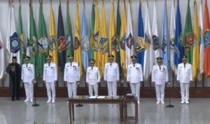 Pelantikan Pj Gubernur oleh Mendagri Tito Karnavian di Kemendagri Selasa (5/9). (Tangkapan layar video Youtube Kemendagri RI).