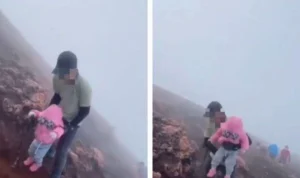 Viral ! Pendaki Membawa Anak Usia 2 Tahun ke Gunung Kerinci