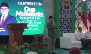 Cawapres dari PKB, Cak Imin ungkap janji politik jelang Pilpres 2024 yakni bakal naikkan dana Desa hingga Rp5 miliar. Dok. PKB.