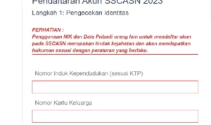 Cek Jadwal Terakhir Daftar Akun SSCASN 2023/ Tangkap Layar daftar-sscasn.bkn.go.id/akun