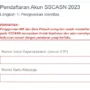 Cek Jadwal Terakhir Daftar Akun SSCASN 2023/ Tangkap Layar daftar-sscasn.bkn.go.id/akun