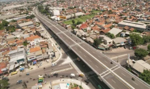 Penampakan udara Fly Over Kopo, Kota Bandung.