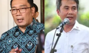 Ridwan Kamil titipkan hal ini kepada Pj Gubernur Jawa Barat, Bey Machmudin. Kolase foto Humas Pemda Jabar/Setkab RI.