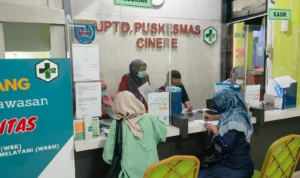 Pelayanan di UPTD Puskesmas Cinere. Rubiakto/Jabar Ekspres