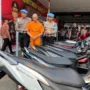 Satreskrim Polres Cimahi berhasil membekuk AS, pelaku penganiayaan dengan senjata tajam anak di bawah umur yang beraksi di wilayah Parongpong, Kabupaten Bandung Barat (KBB). Jabar Ekspres/Cecep Herdi.