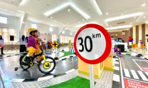 Dishub Kota Bandung luncurkan Taman Lalu Lintas Portable (21/9).