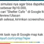 Modus penipuan dengan memberikan review atau rating Google saat ini sedang marak terjadi dikalangan masyarakat melalui media sosial