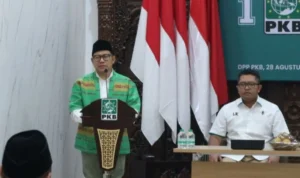 PKB Pindah ke Koalisi Perubahan dan Persatuan, PAN: Sepantasnya Pamitan dengan Koalisi Indonesia Maju PAN tanggapi soal isu pindahnya PKB dari Koalisi Indonesia Maju (KIM) ke Koalisi Perubahan dan Persatuan (KPP). NTARA/Fianda Sjofjan Rassat.