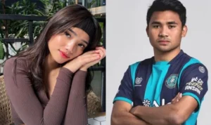 Fujianti Utami dengan Pesepak Bola Asnawi Mangkualam