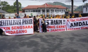 Pedagang Pasar Banjaran Buat Gugatan ke PN Bale Bandung Terkait Revitalisasi Pasar