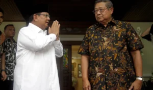Pendiri LSI, Denny JA meeniai SBY memiliki rekam jejak politik yang jika all out dapt memberikan efek elektoral pada Prabowo Subianto. ANTARA/Yulius Satria Wijaya.
