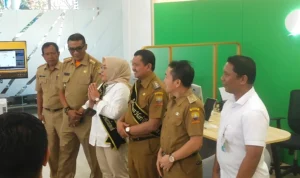 Peresmian Rangkaian Hari Pelanggan Nasional di BPJS Ketenagakerjaan Sumedang, Senin, 4 September 2023, siang. Jabar Ekspres/Dedi Suhandi.