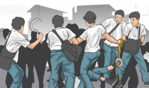 Ilustrasi: Perkelahian sesama murid SMPN 2 Bojongsoang.