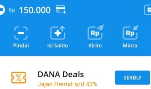 MENJEMPUT UNTUNG: Aplikasi penghasil saldo DANA gratis langsung cair sebesar Rp 150 ribu.