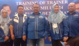 Demokrat Jabar Berikan Pengetahuan Pelatih Saksi untuk Jaga Suara Sebanyak 150 orang kader DPD Partai Demokrat mengikuti pelatihan sebagai saksi Pemilu 2024 yang diikuti perwakilan kader se Jawa Barat.