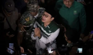 Sekjen DPP PKB, Muhammad Hasannudin Wahid menerima kerja sama politik Partai NasDem seiring isu Cak Imin Cawapres Anies Baswedan. ANTARA/Rizal Hanafi.